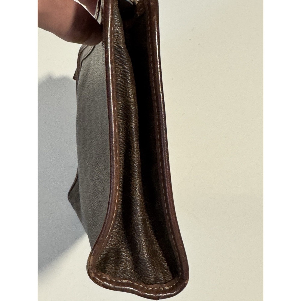 CELINE Triomphe Macadam Leather Clutch Cosmetics Travel Bag Italy Authentic - Picture 8 of 16